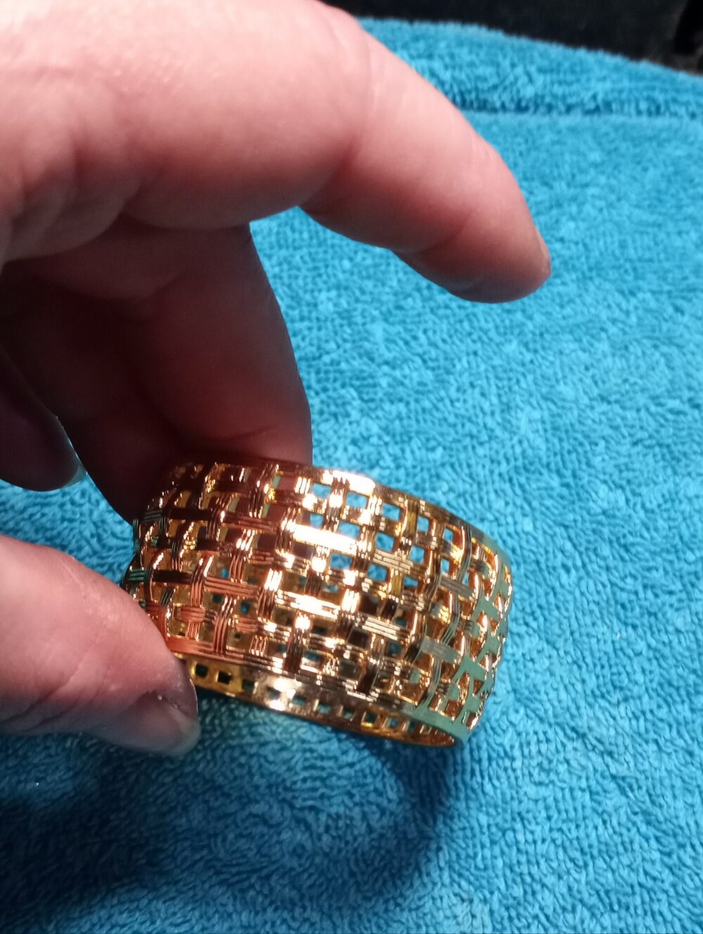 Gold-Tone Woven Cuff Bracelet - Women Jewelry